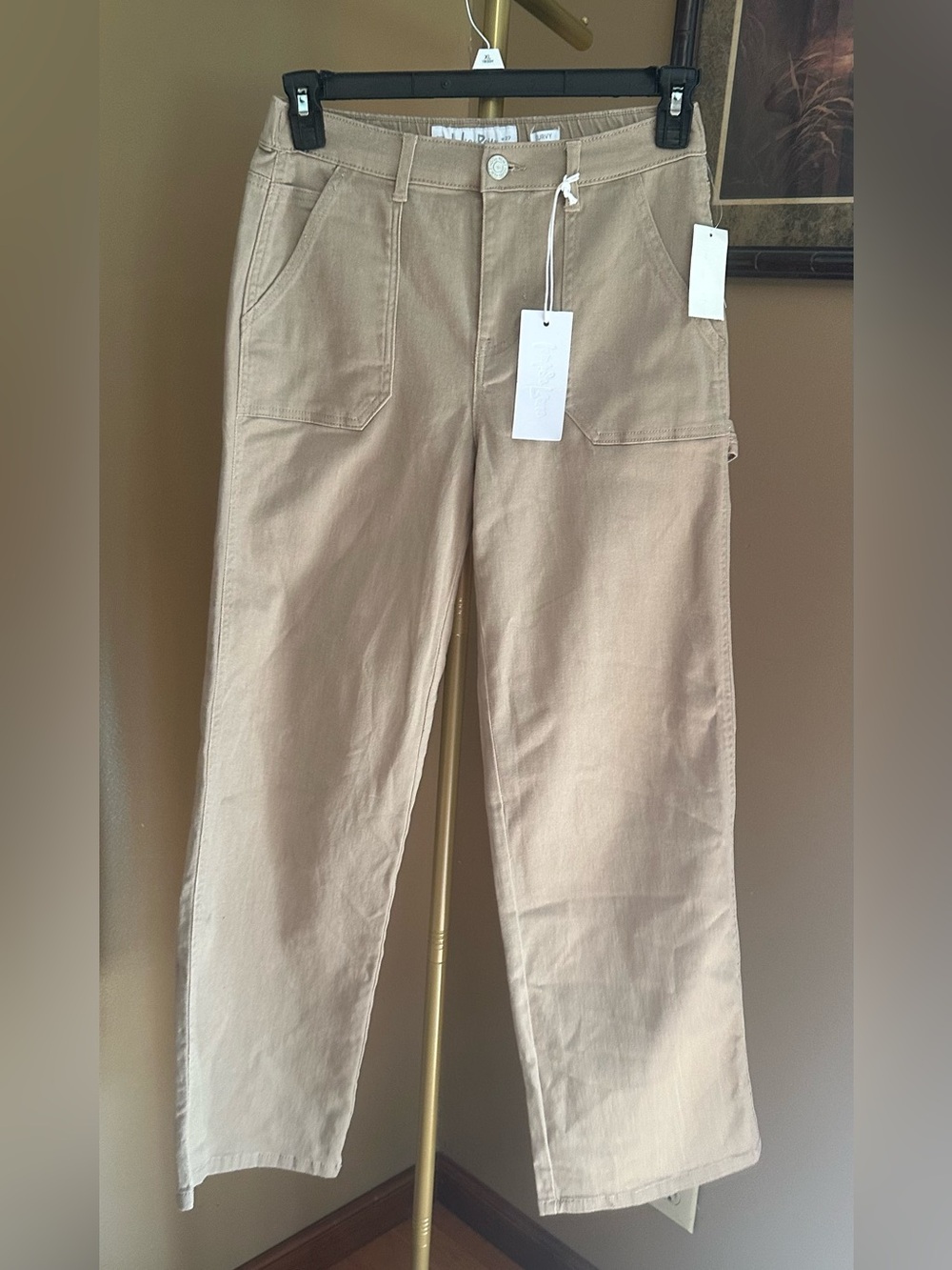 Indigo Rein Khaki Wide-Leg Baggy Pants